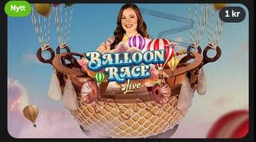 Bild på Evolutions live-spel Balloon Race hos betsafe
